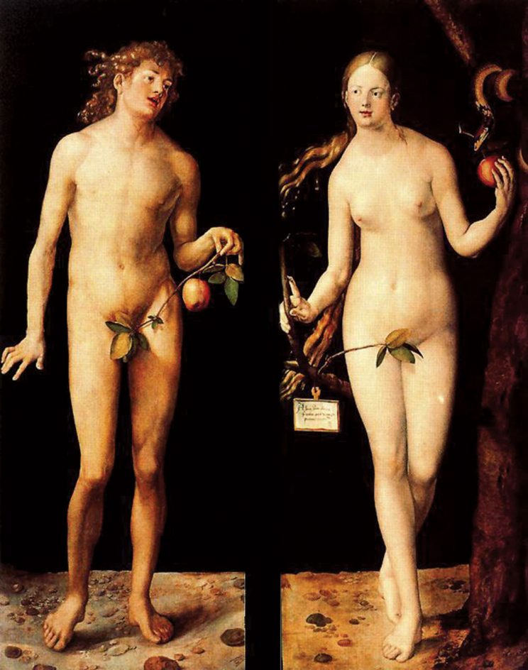 Adán y Eva ante el árbol del conocimiento